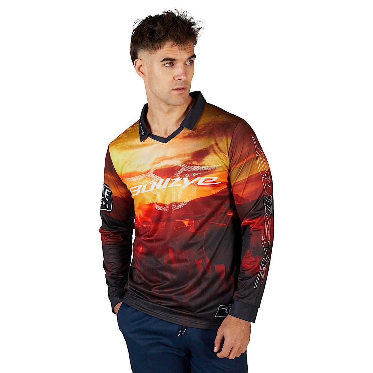 Bullzye Men’s Cam Long Sleeve Tee - Multi