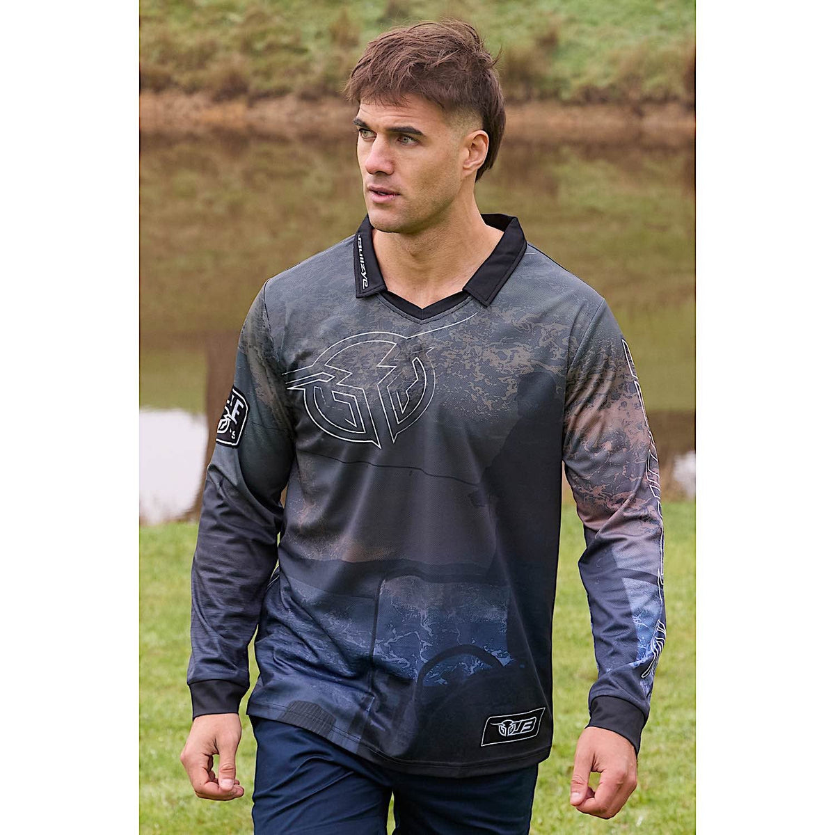 Bullzye Men’s Luke Long Sleeve Tee - Multi