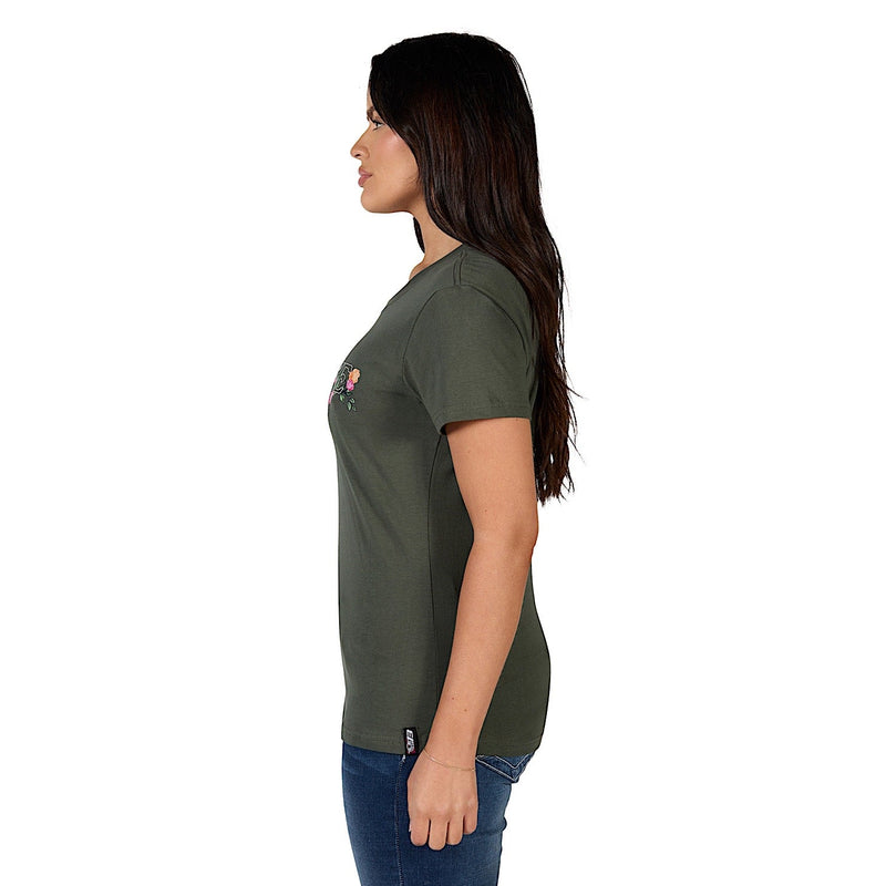 Bullzye Women’s Flora Short Sleeve Tee - Olive