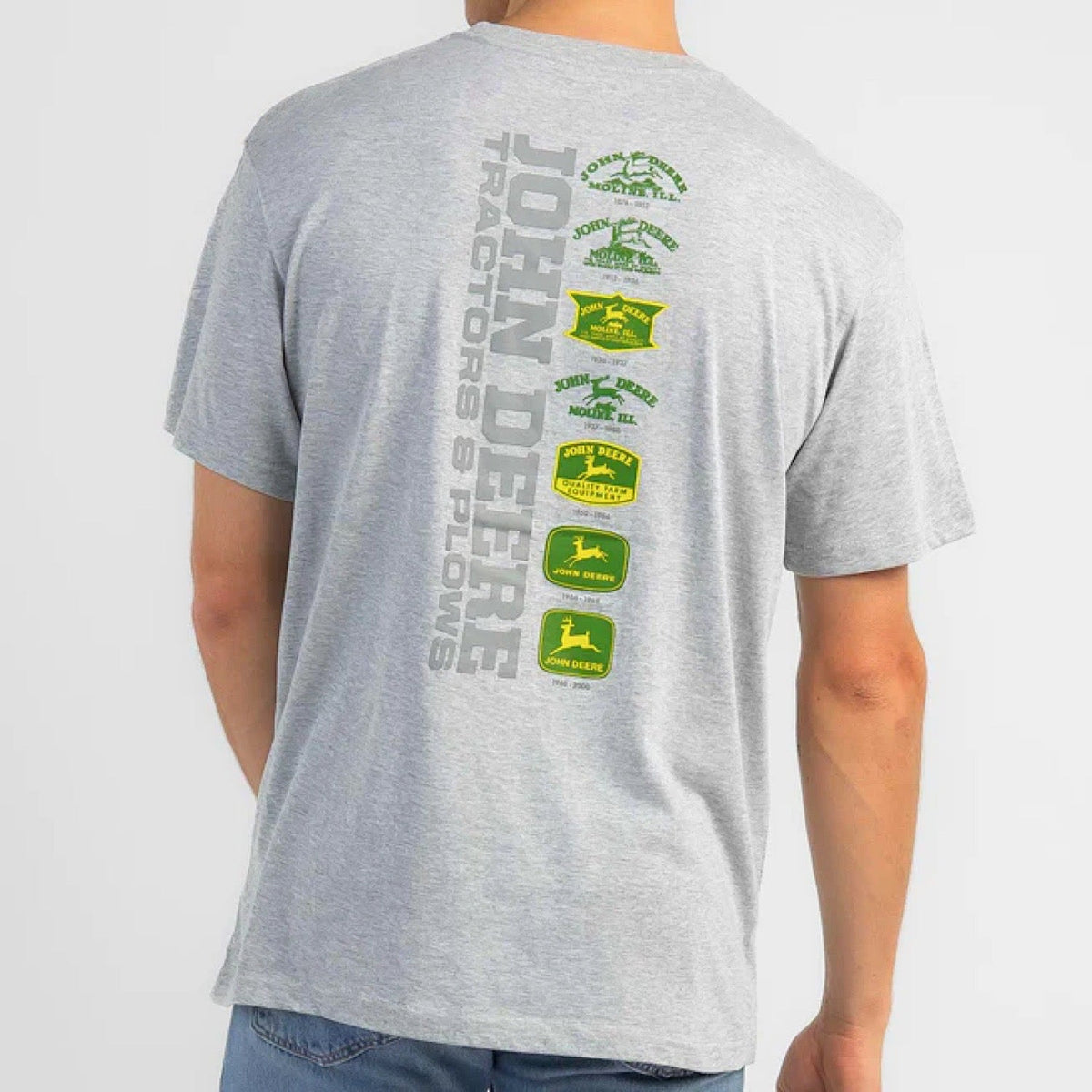 John Deere Logo Tee - Oxford Grey