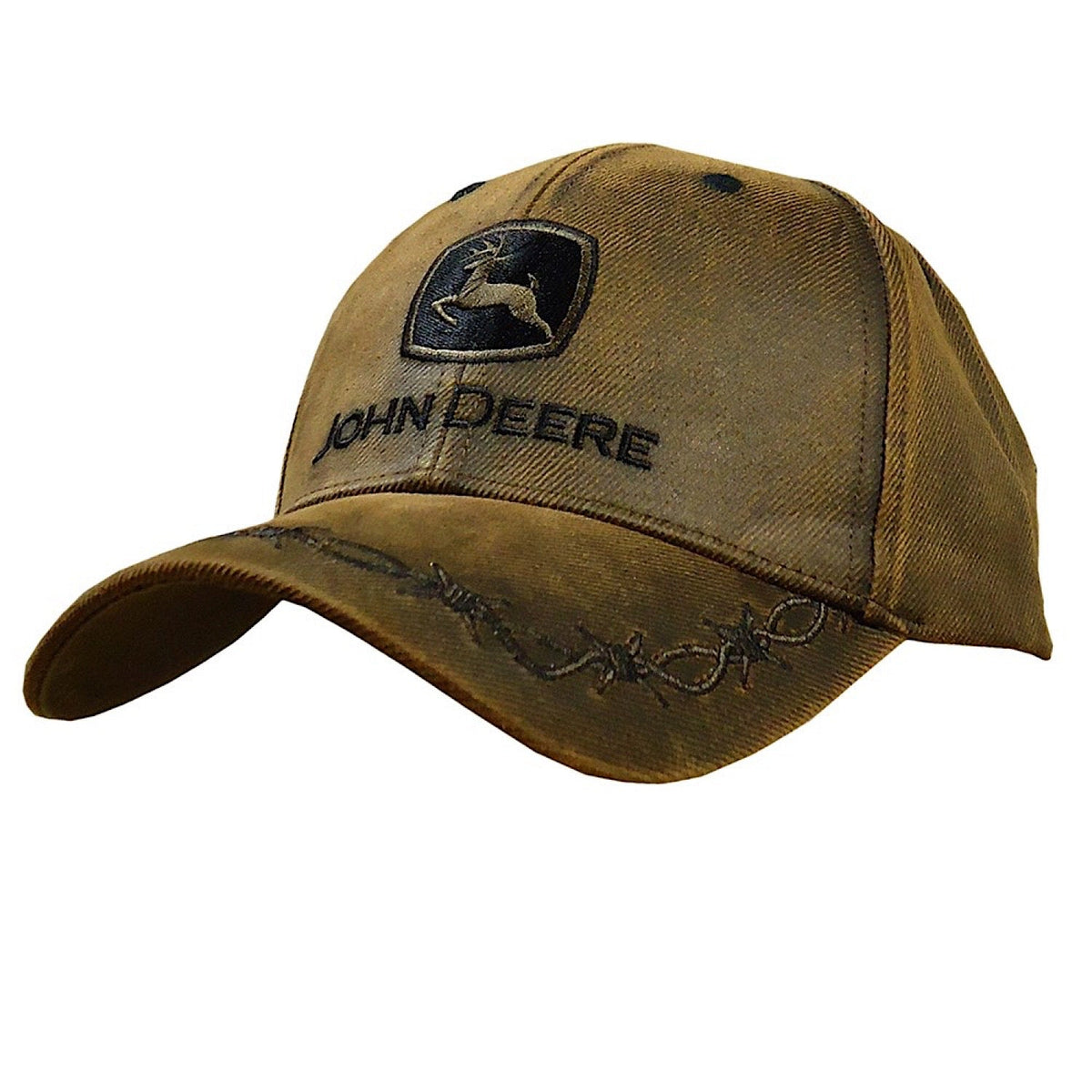 John Deere Oilskin Cap Brown