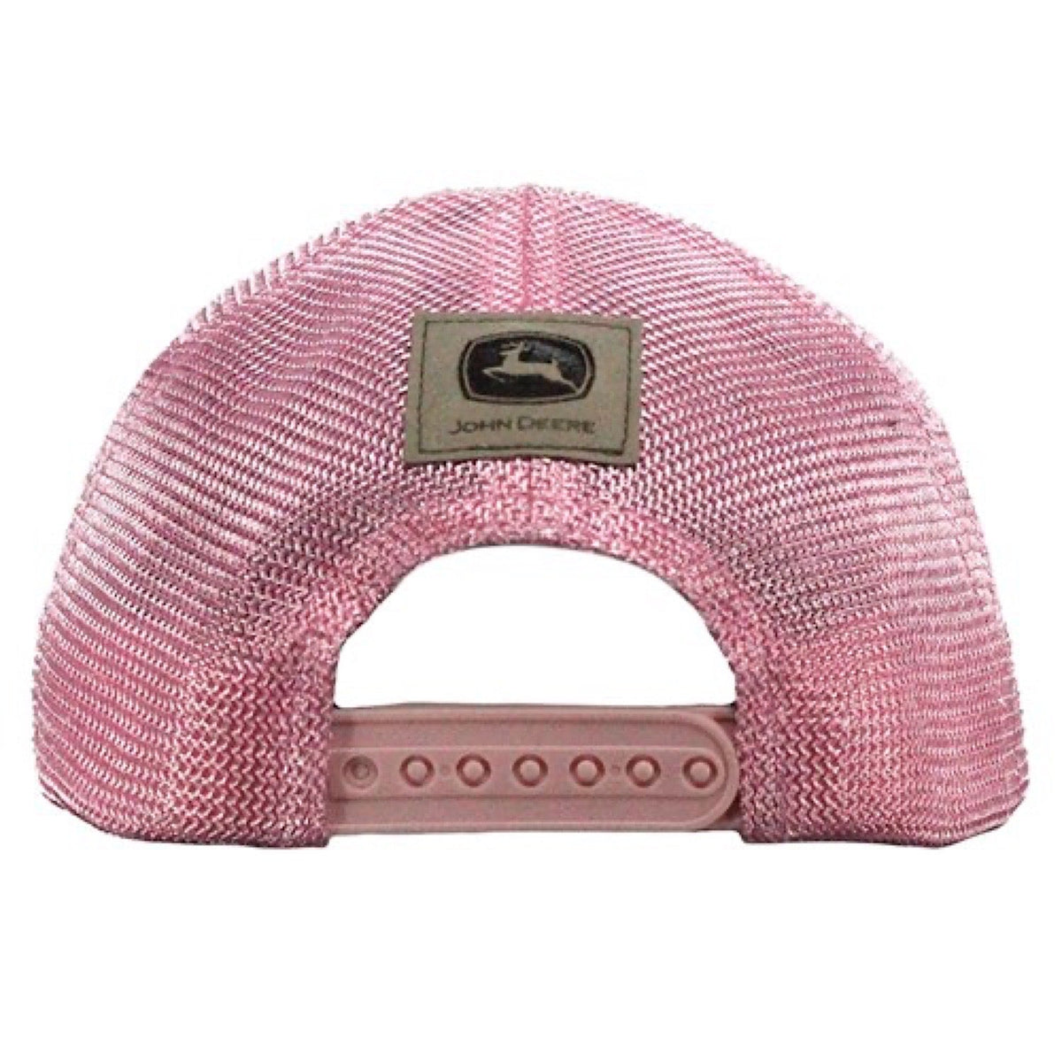 John Deere Toddler Vintage Logo Glitter Mesh Trucker Cap - Pink