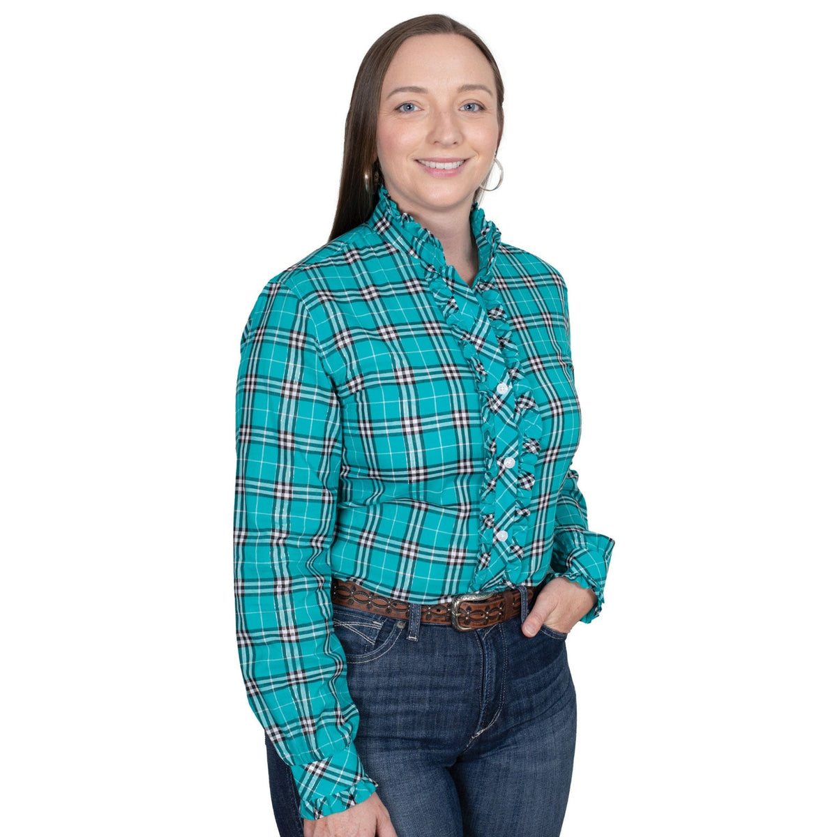 Just Country Women’s Abbey Frills Full Button Work Shirt
