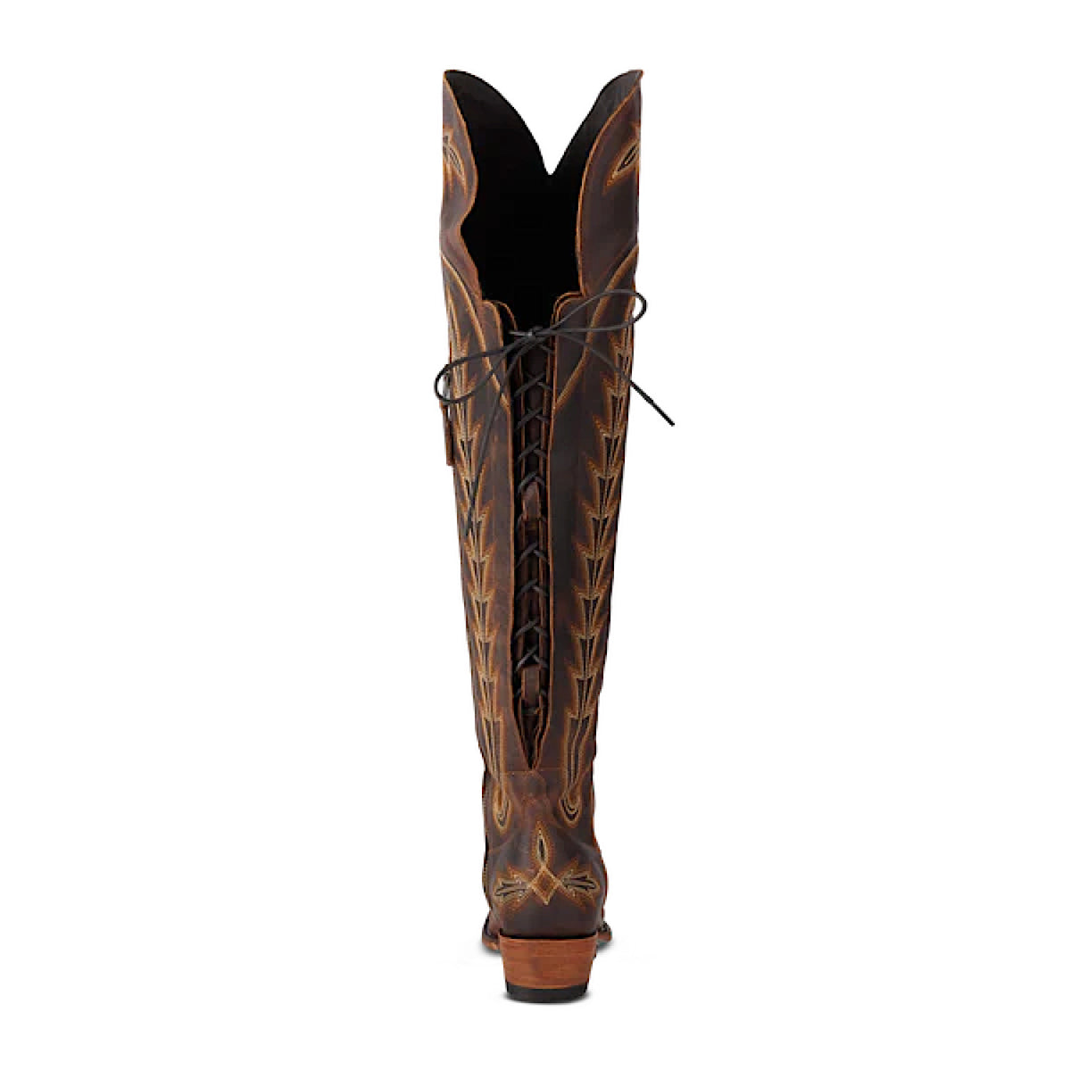 Lane Boots Lexington Over The Knee Corset - Brown Crackle