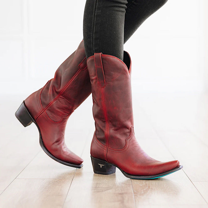 Lane Boots Emma Jane Boots - Smoldering Ruby