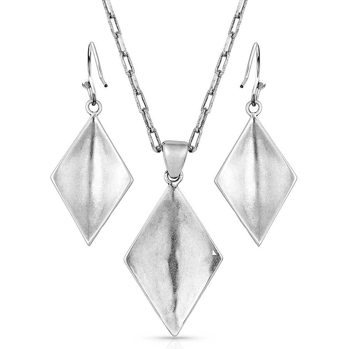 Montana Silversmiths Primally Etched Turquoise Buffed Jewellery Set