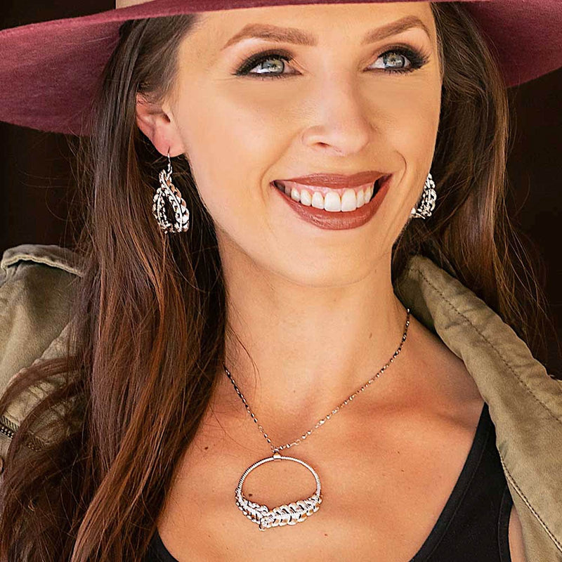 Montana Silversmiths Wrapped In Passion Silver Feather Necklace