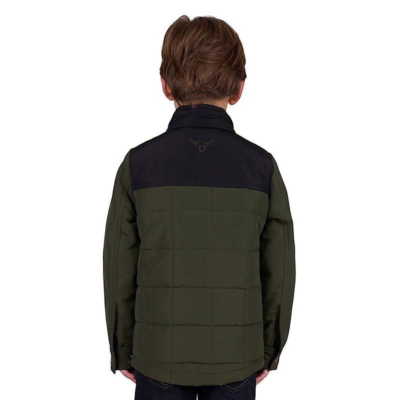 Pure Western Boy’s Ralph Jacket - Green/Black