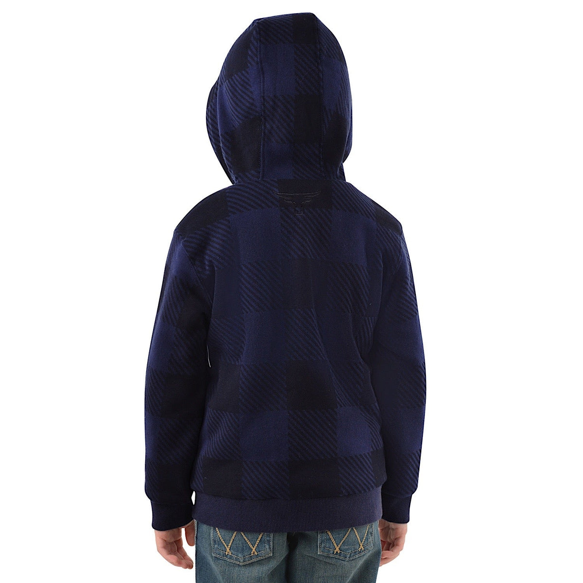 Pure Western Boy’s Tonkin Zip Though Hoodie-Navy