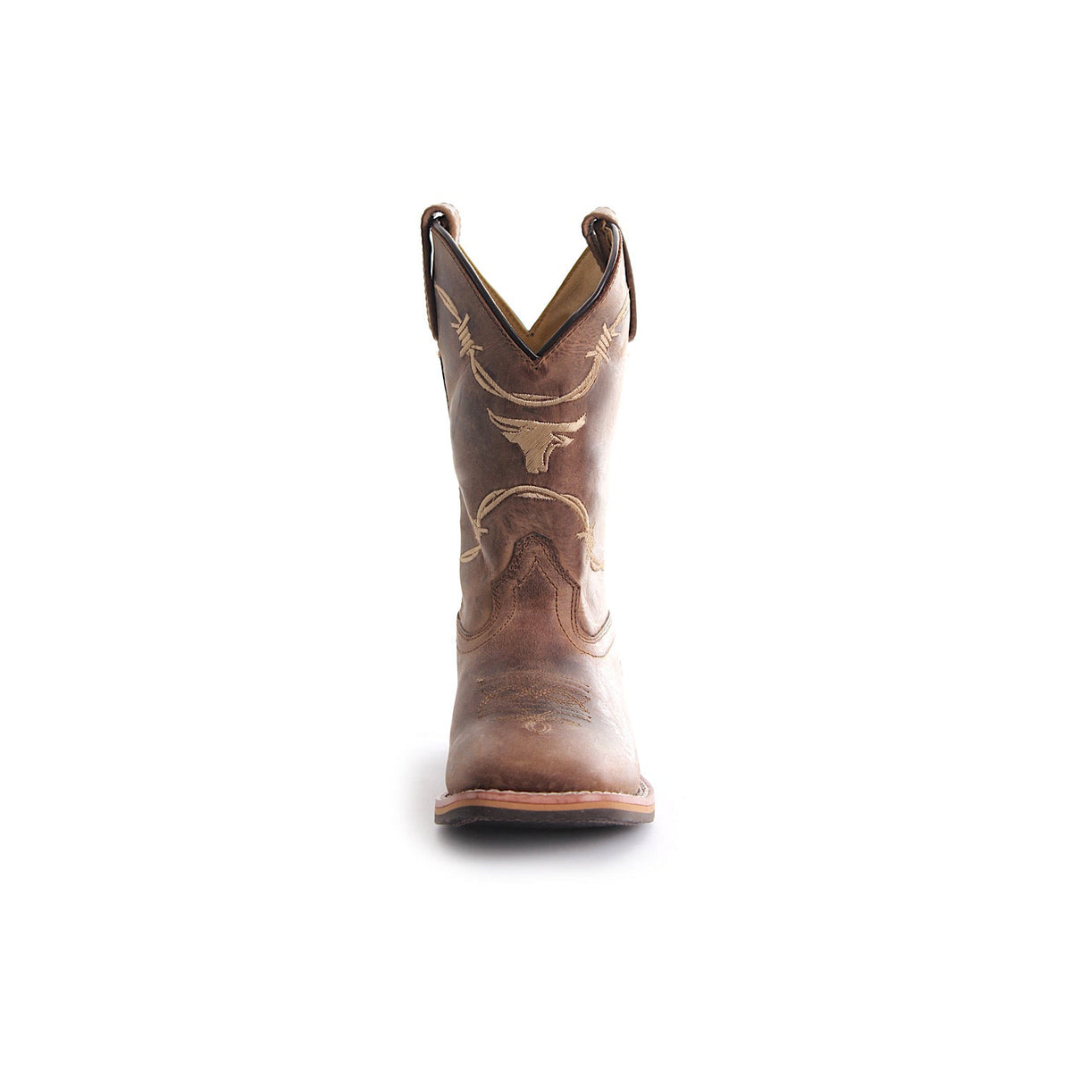 Pure Western CHILDRENS Kit Boot Oil Distress Brown