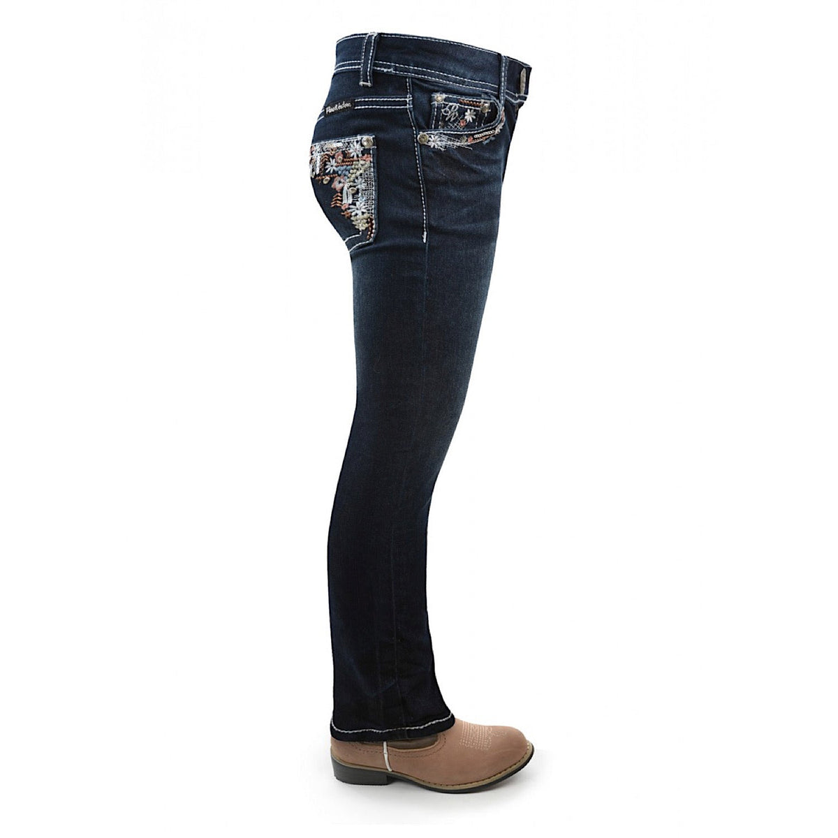 Pure Western Girl’s Angelica Slim Leg Jean Indigo
