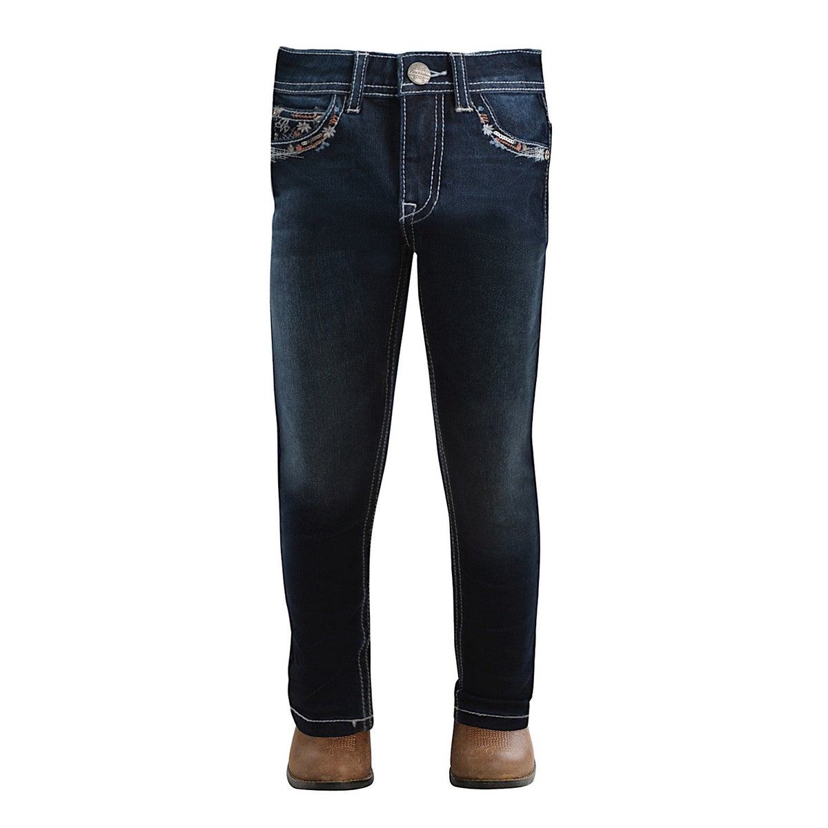 Pure Western Girl’s Angelica Slim Leg Jean Indigo