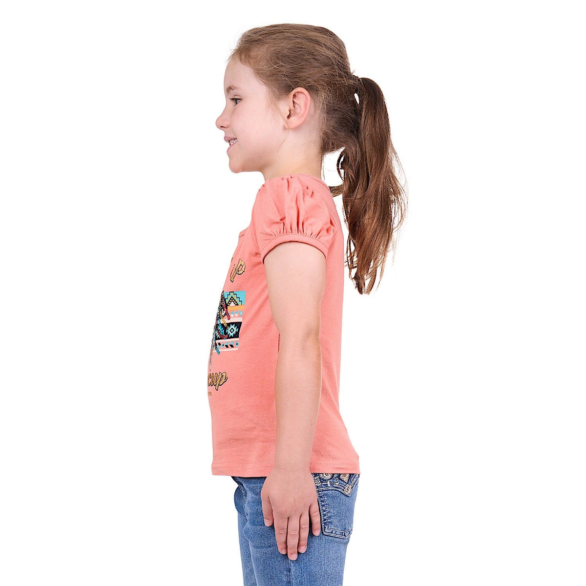 Pure Western Girl’s Candice Tee Coral
