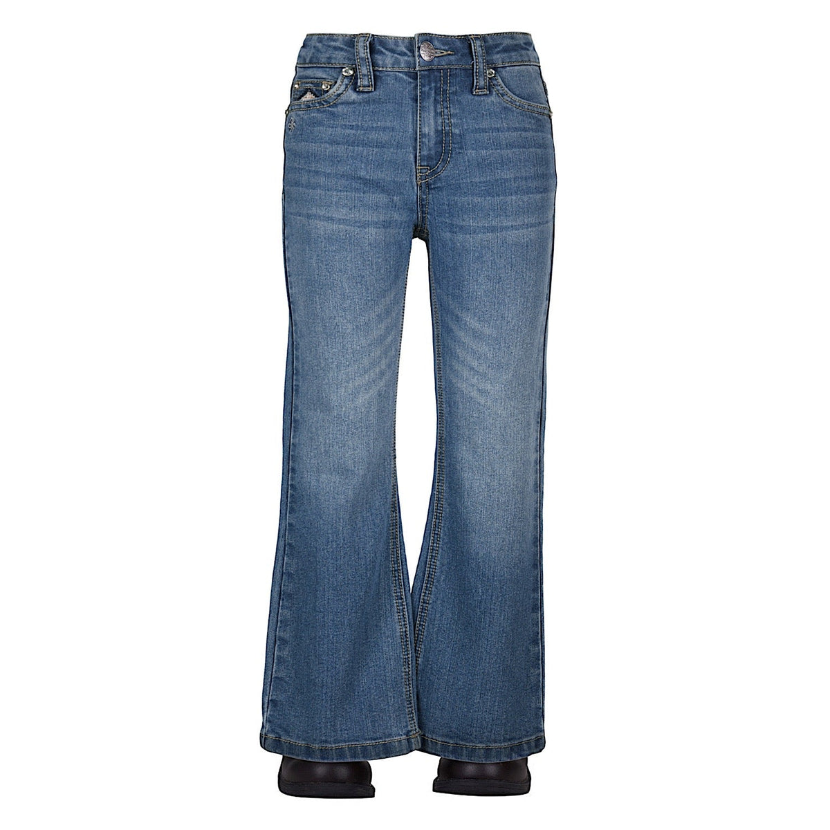 Pure Western Girl’s Gia Boot Cut Jean Retro Blue