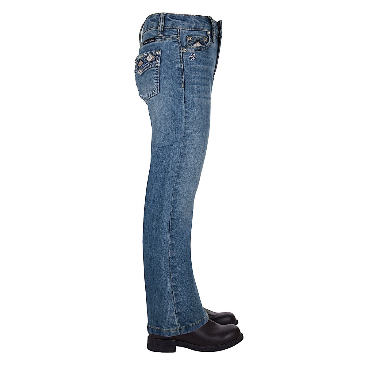 Pure Western Girl’s Gia Boot Cut Jean Retro Blue