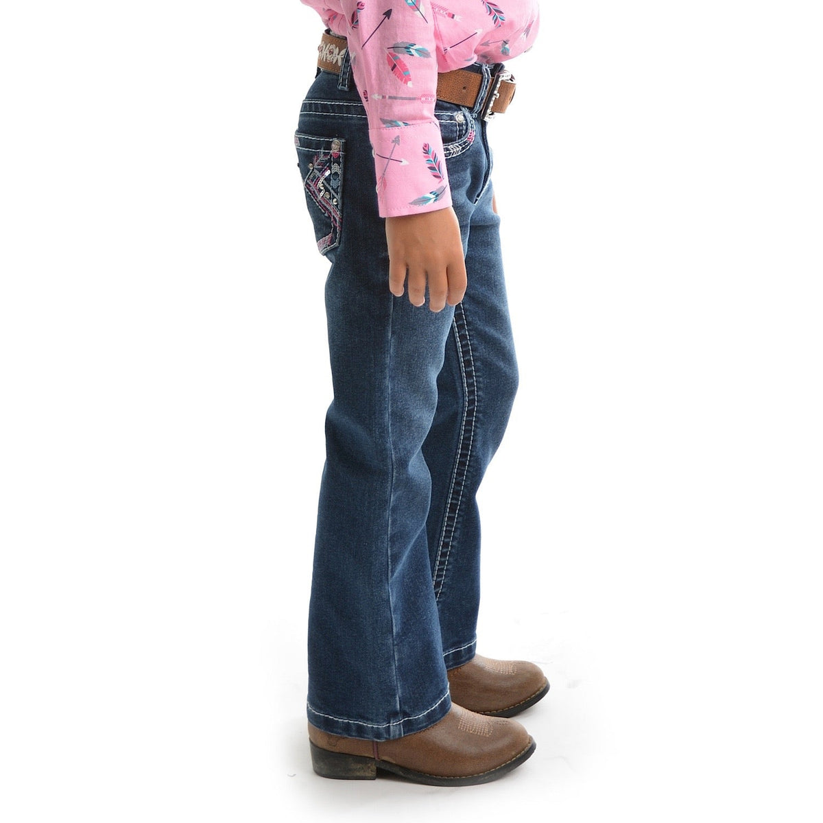 Pure Western Girl’s Holly Boot Cut Jean Twilight