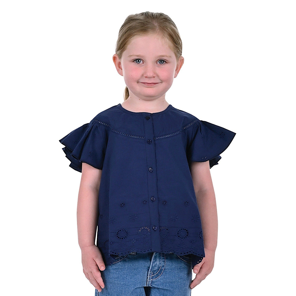 Pure Western Girls Jane Top-Navy