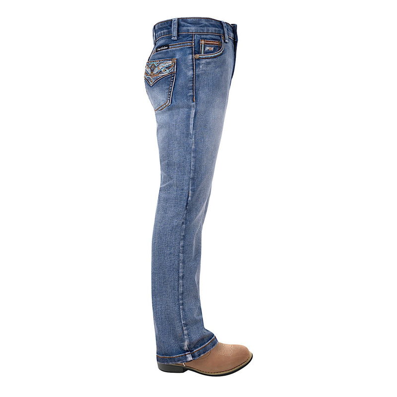Pure Western Girl’s Nina Boot Cut Jean-Moonshine