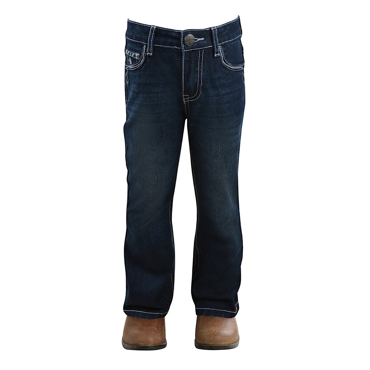 Pure Western Girl’s Rhian Boot Cut Jean Darkest Jean