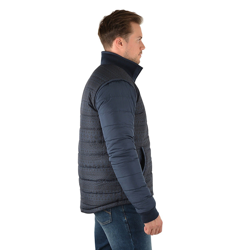 Pure Western Men’s Patterson Reversible Jacket-Navy