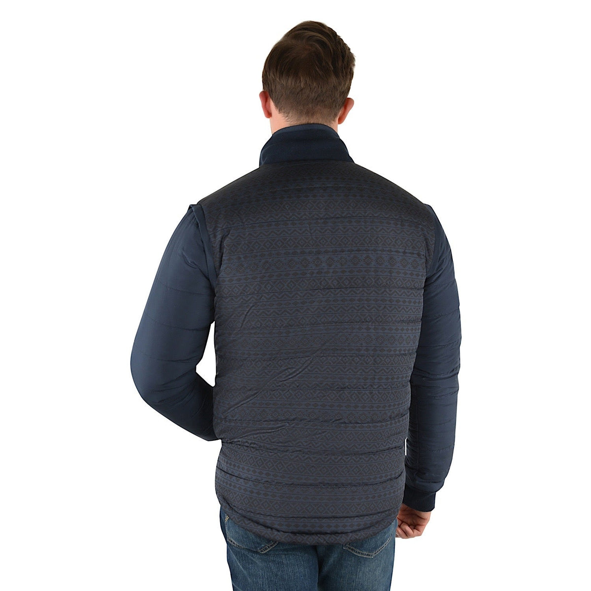 Pure Western Men’s Patterson Reversible Jacket-Navy
