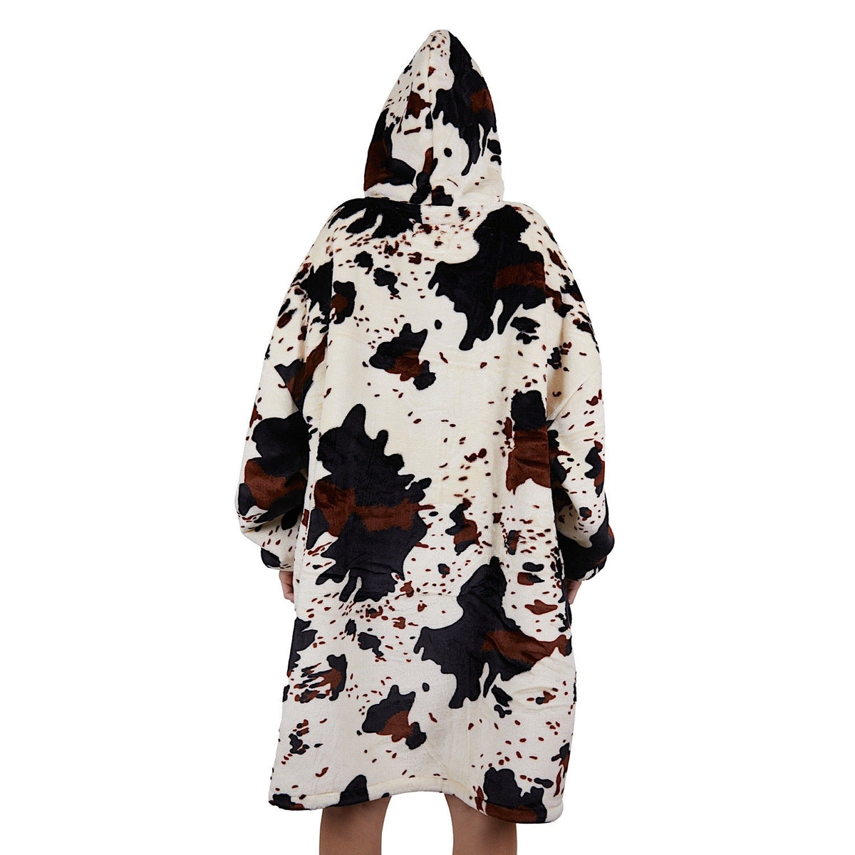 Pure Western PW Cow Print Snuggle Hoodie Multi