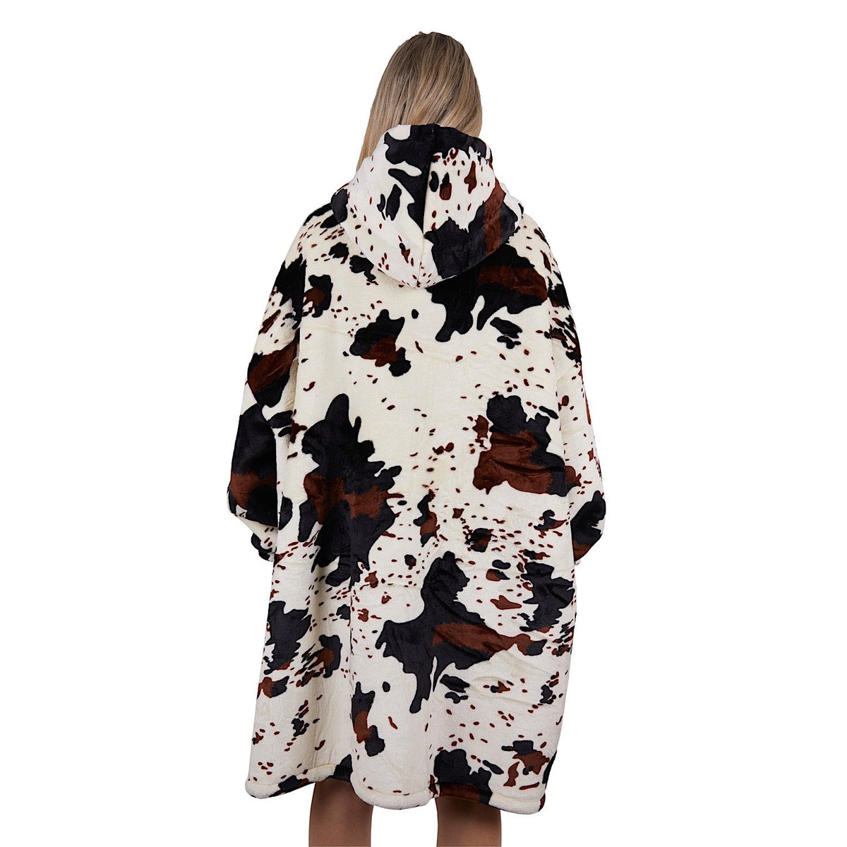 Pure Western PW Cow Print Snuggle Hoodie Multi