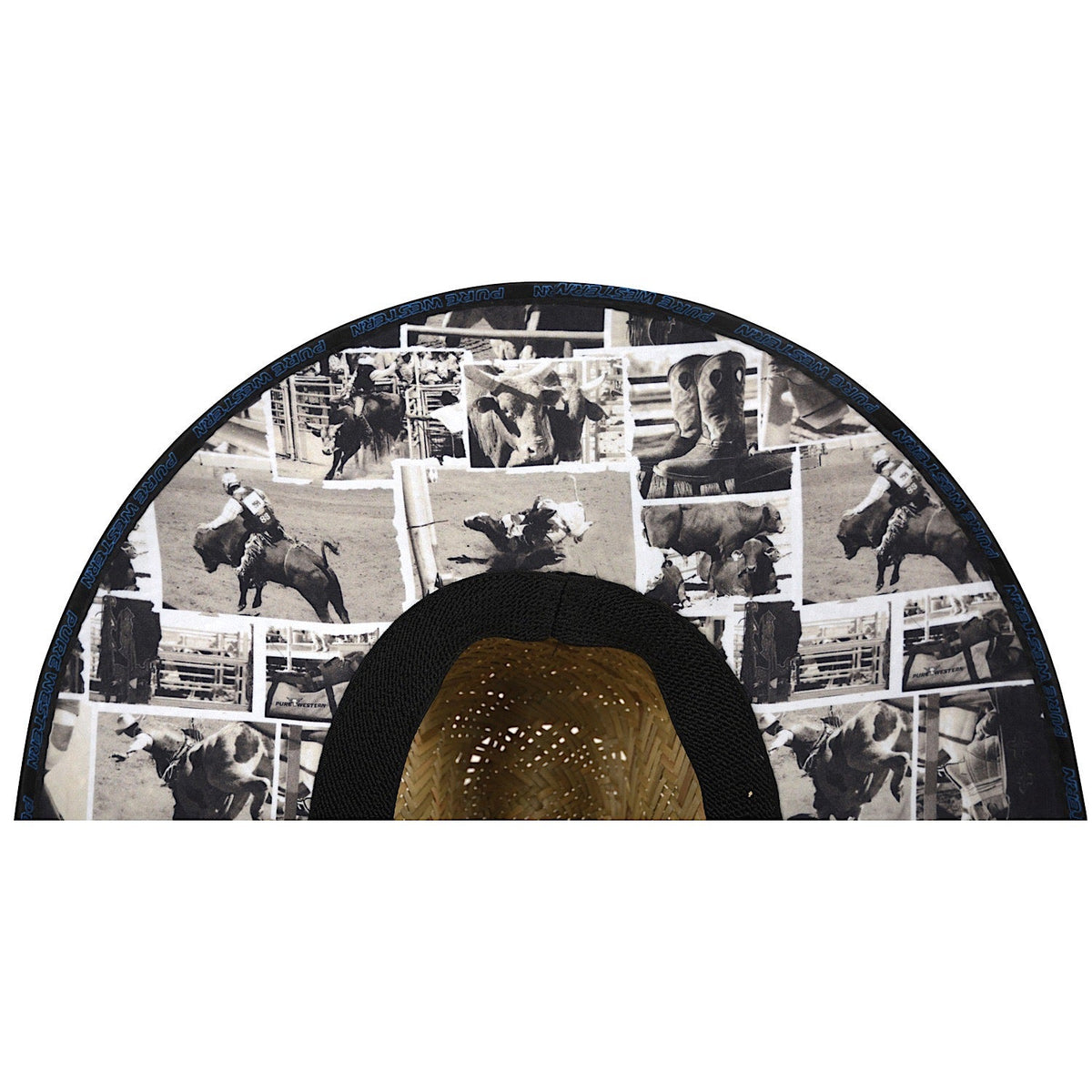 Pure Western Rodeo Print Hat Royal Blue