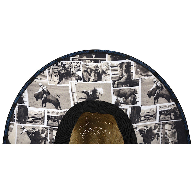 Pure Western Rodeo Print Hat Royal Blue