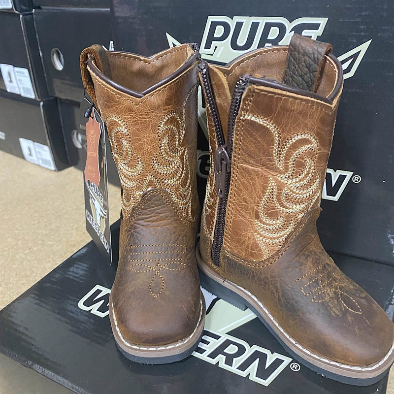 Pure Western TODDLER Lincoln Boot Brown/Tan