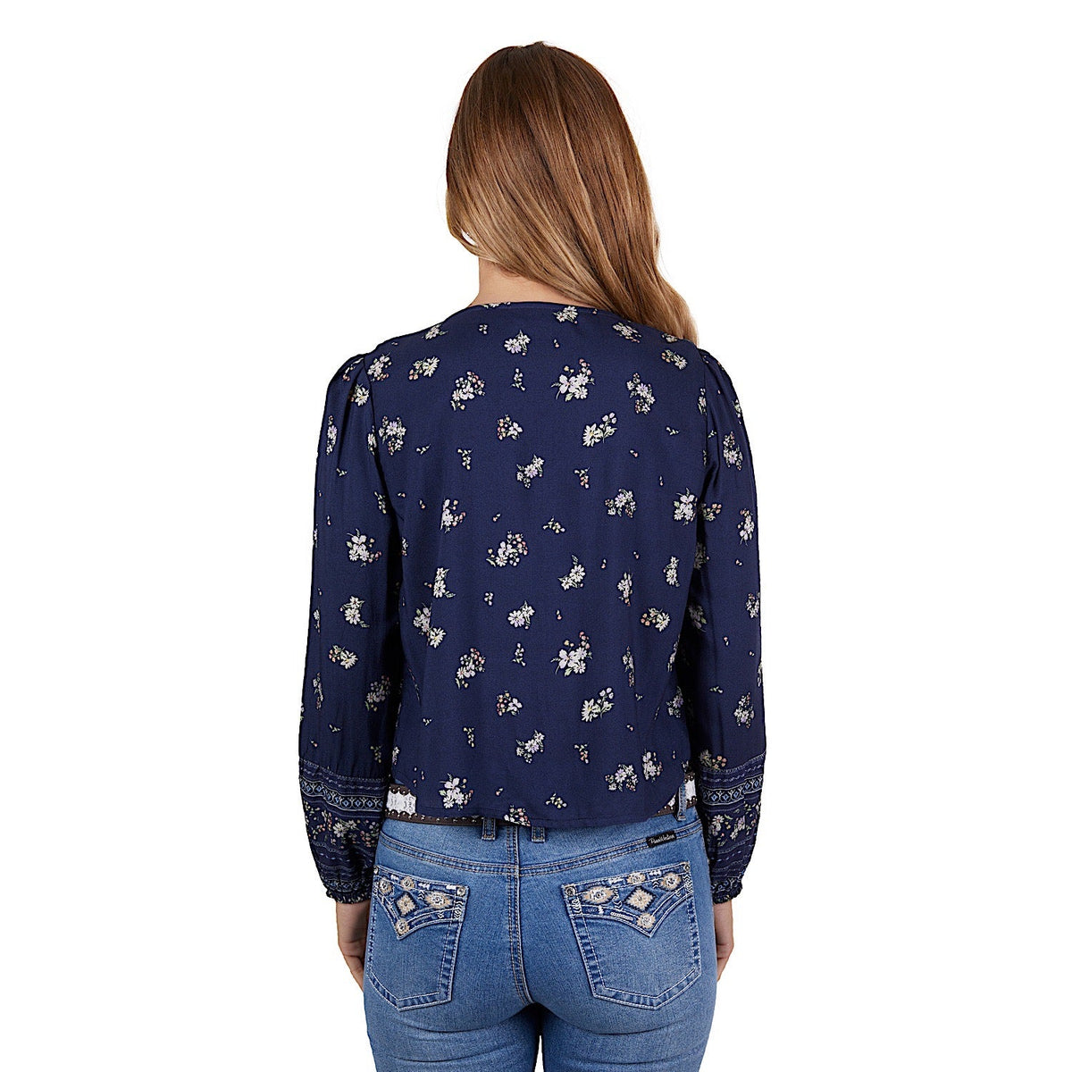 Pure Western Women’s Amber Blouse Navy