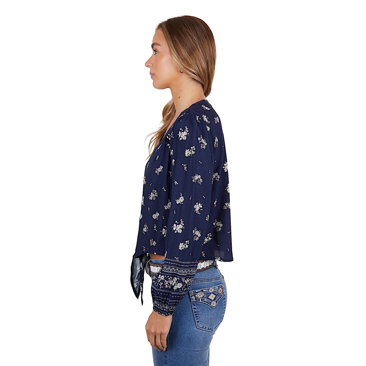 Pure Western Women’s Amber Blouse Navy