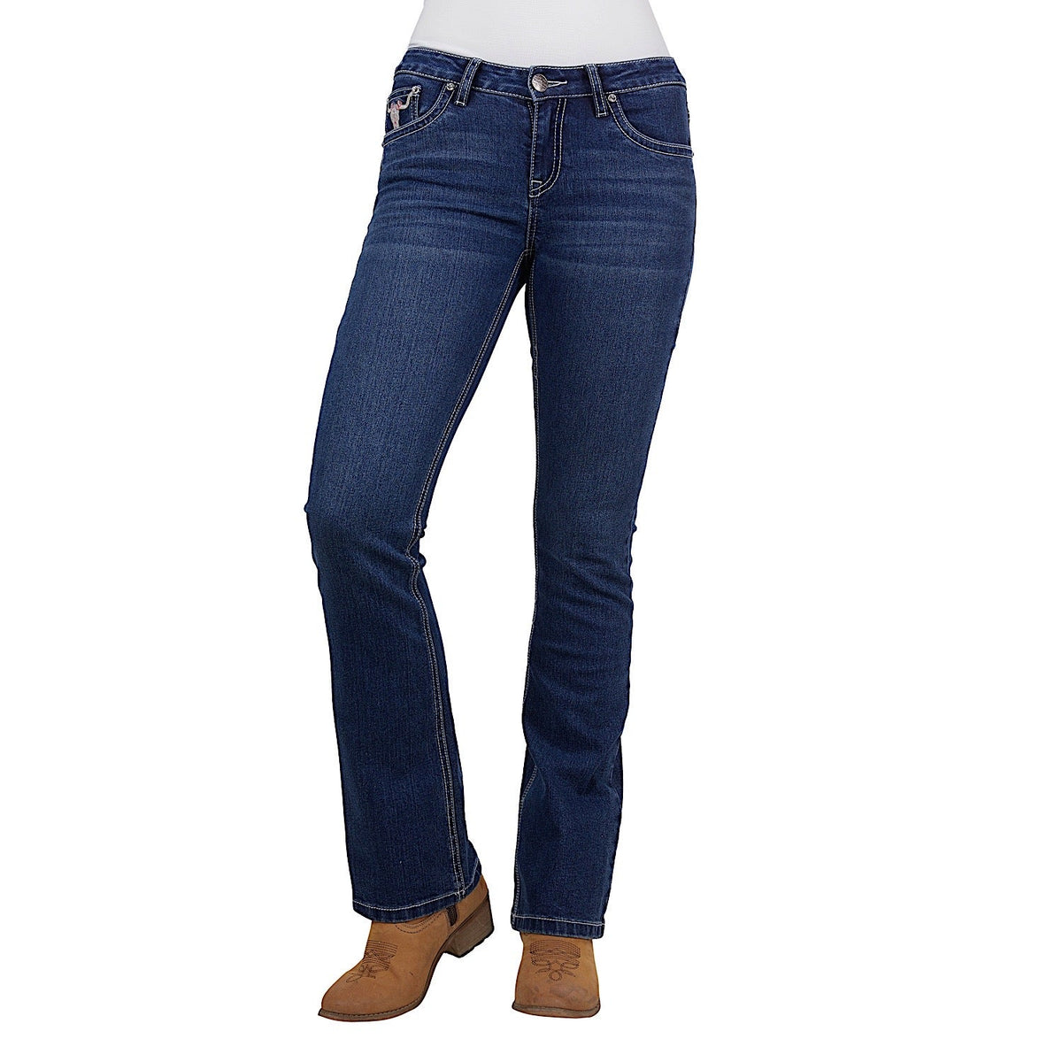 Pure Western Women’s Ava Boot Cut Jean 32L Indigo