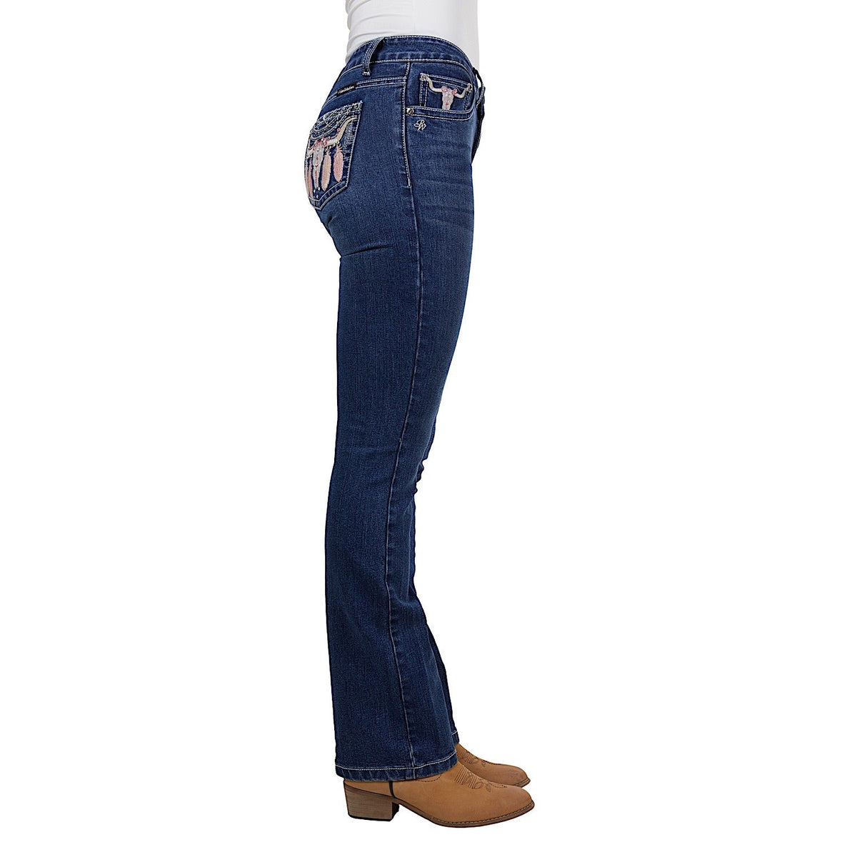 Pure Western Women’s Ava Boot Cut Jean 32L Indigo