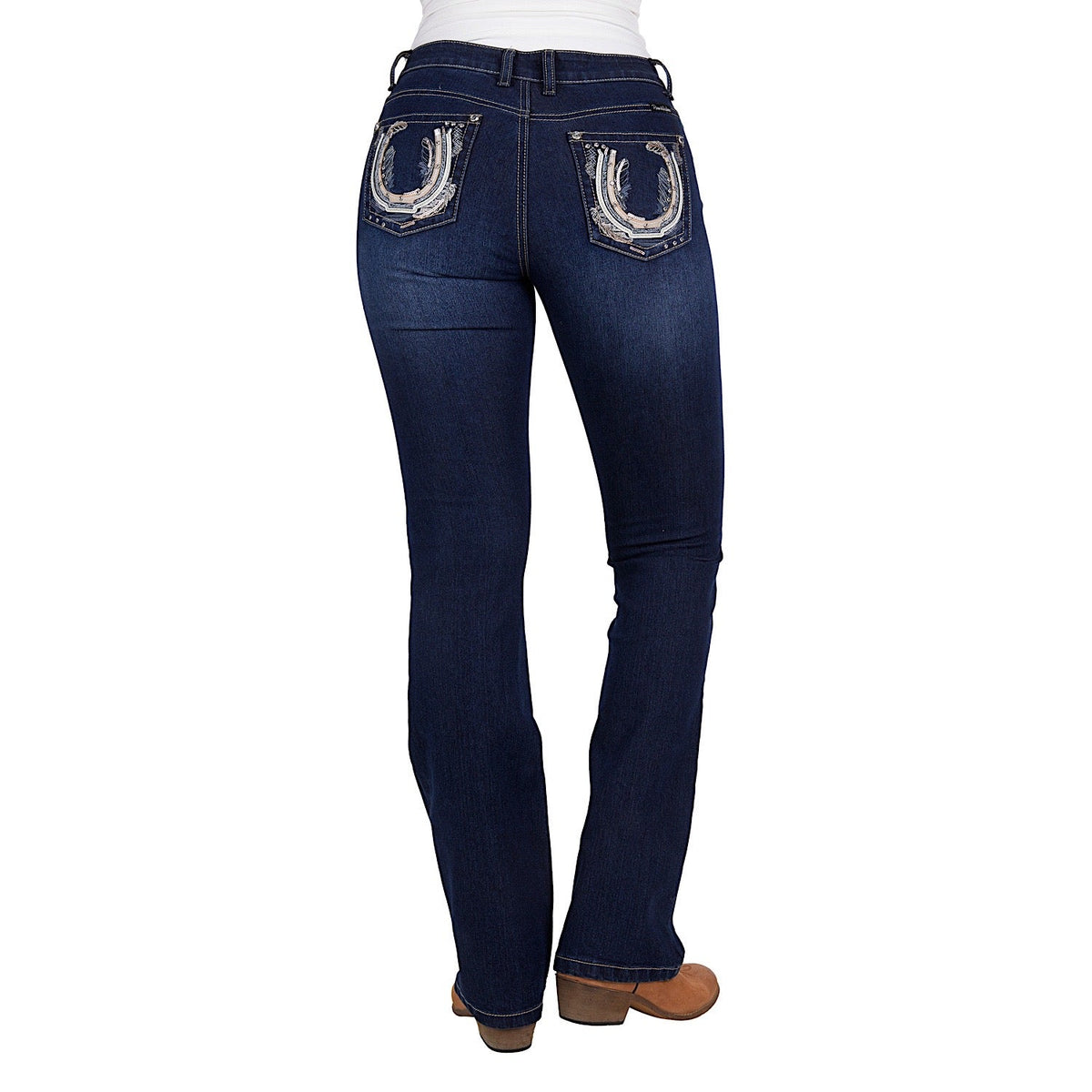 Pure Western Women’s Azalee Boot Cut Jean 34’’ Leg Midnight