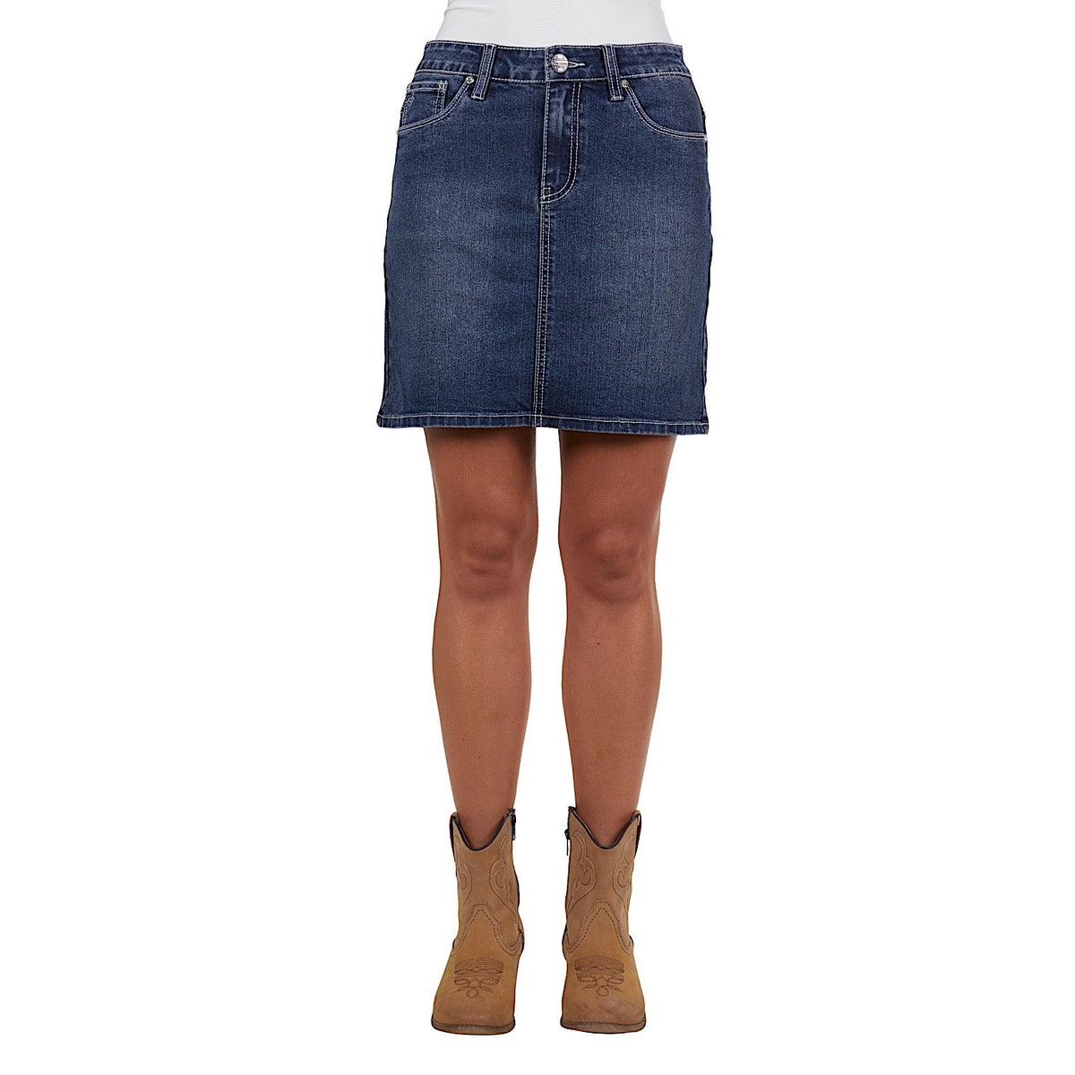 Pure Western Women’s Davina Denim Skirt - Indigo