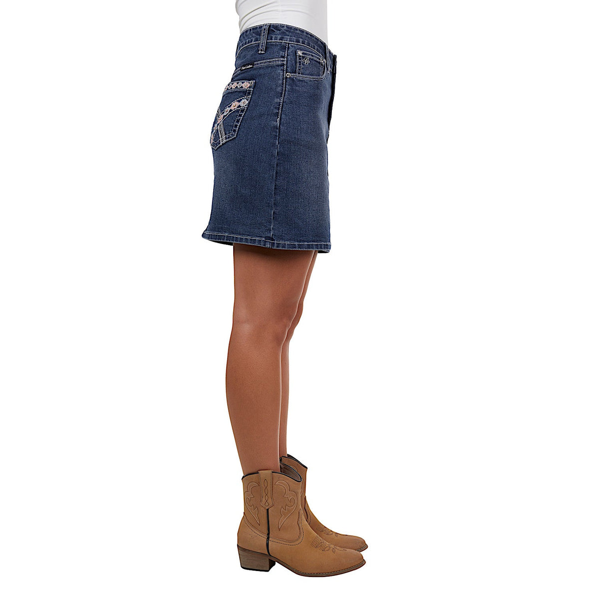 Pure Western Women’s Davina Denim Skirt - Indigo