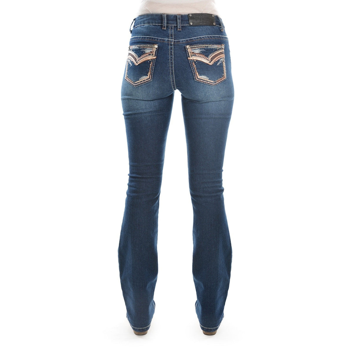 Pure Western Women’s Emma Boot Cut Jean 32’’ Leg Indigo