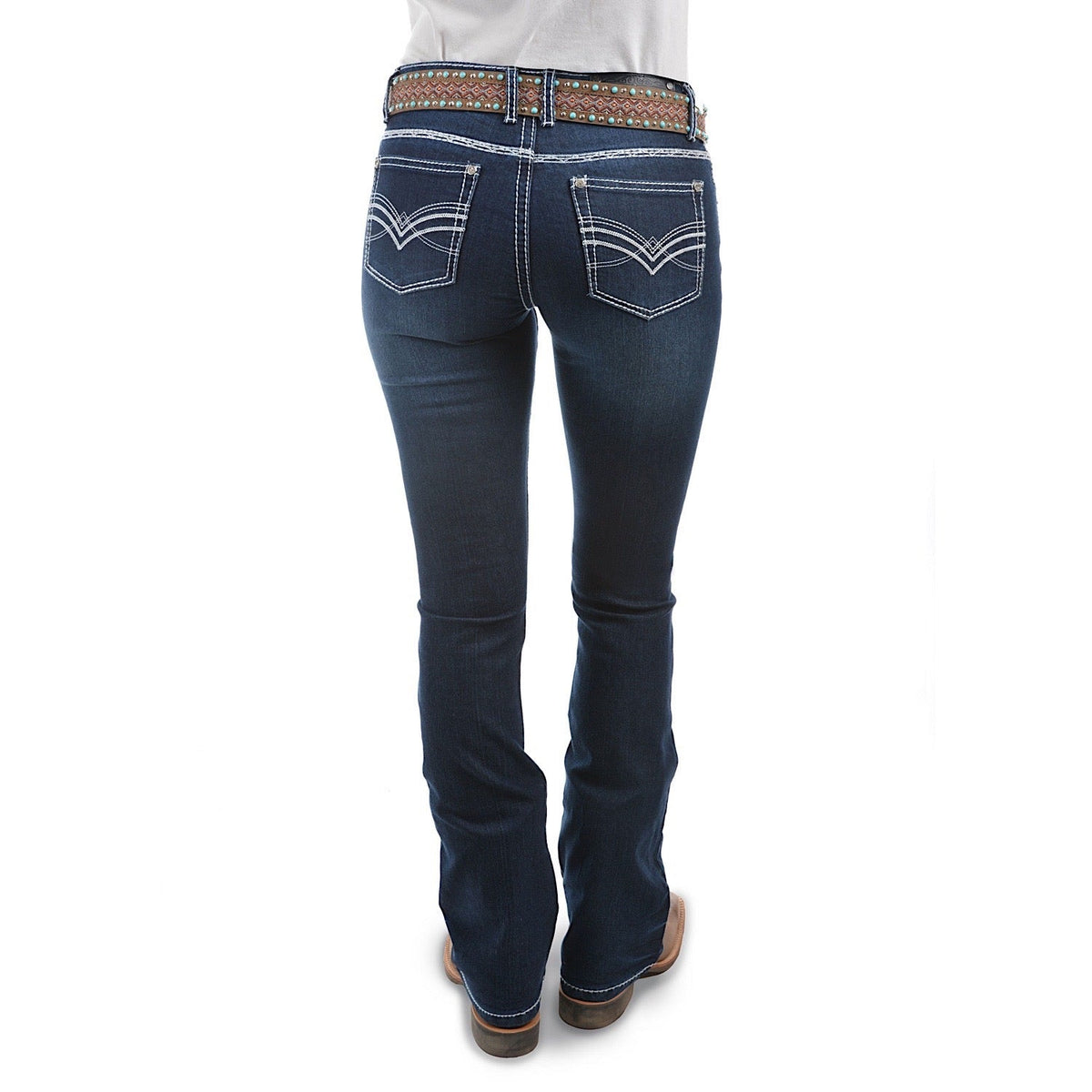 Pure Western Women’s Hannah Boot Cut Jean 32’’ Leg Midnight