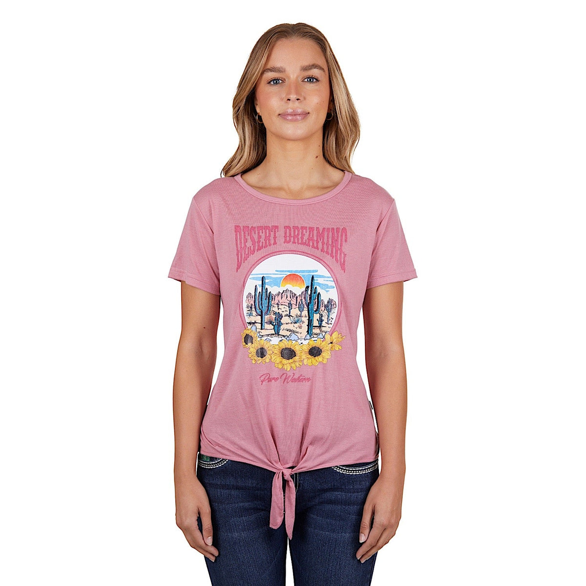 Pure Western Women’s Harper Tee Rose