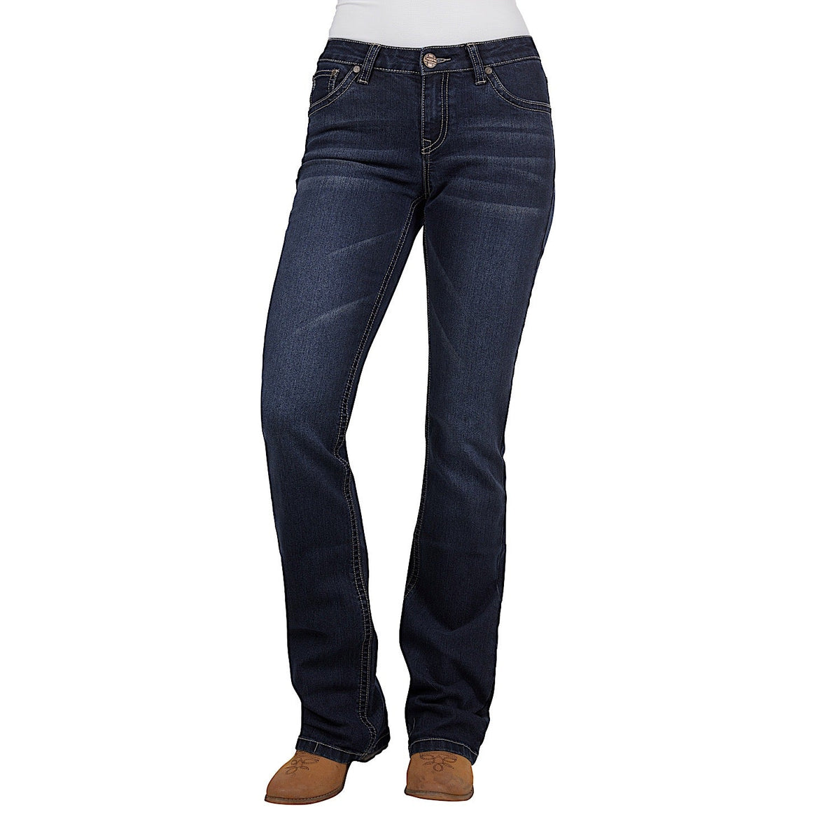 Pure Western Women’s Ivy Relax Rider Jean 36L Midnight