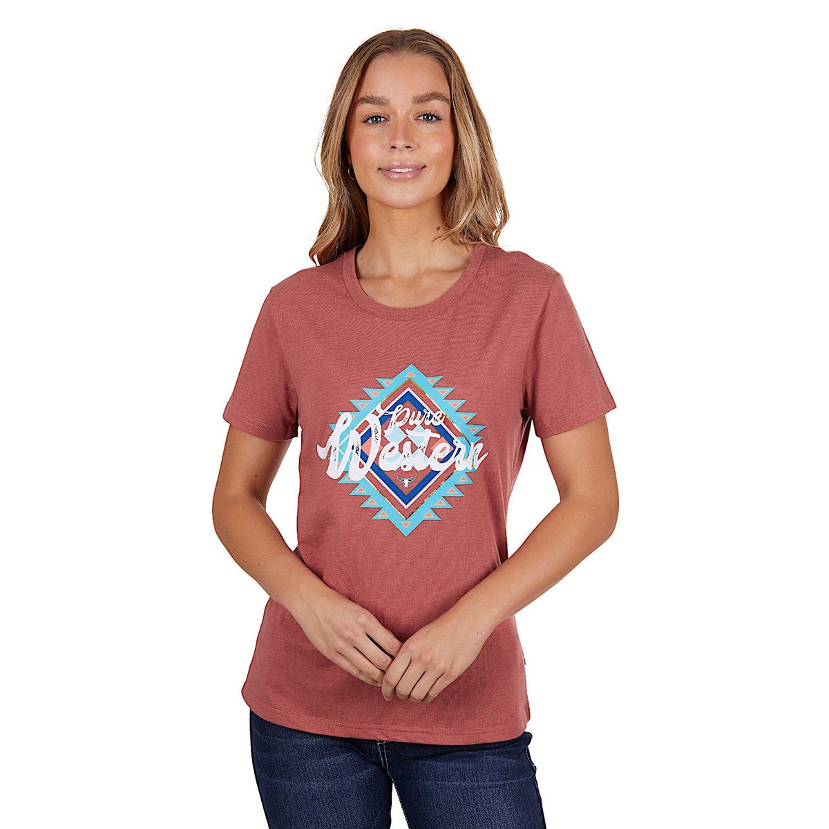 Pure Western Women’s Juliet Tee Rose