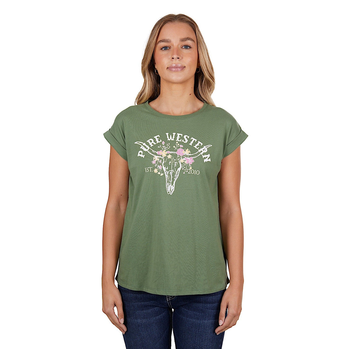 Pure Western Women’s Kaylee Tank Moss