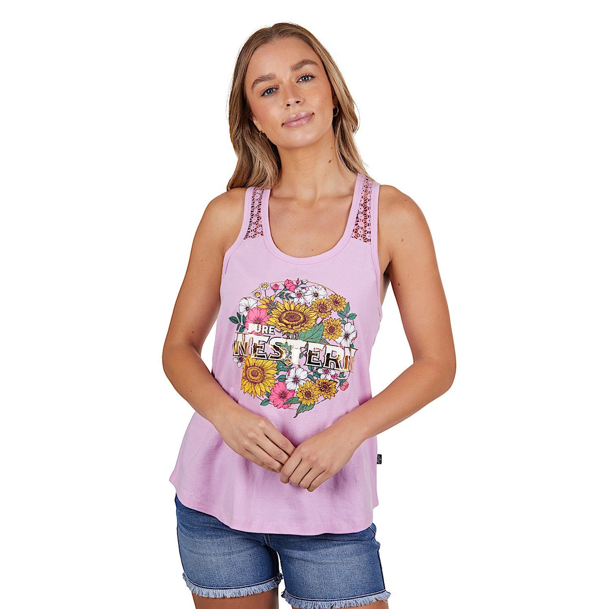 Pure Western Women’s Loretta Tank Pink