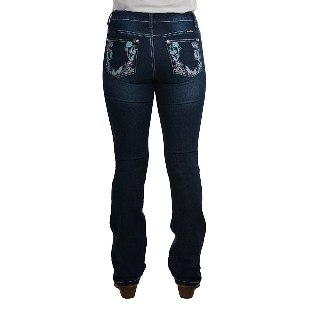 Pure Western Womens Madison Boot Cut Jean 32’’ Leg Midnight
