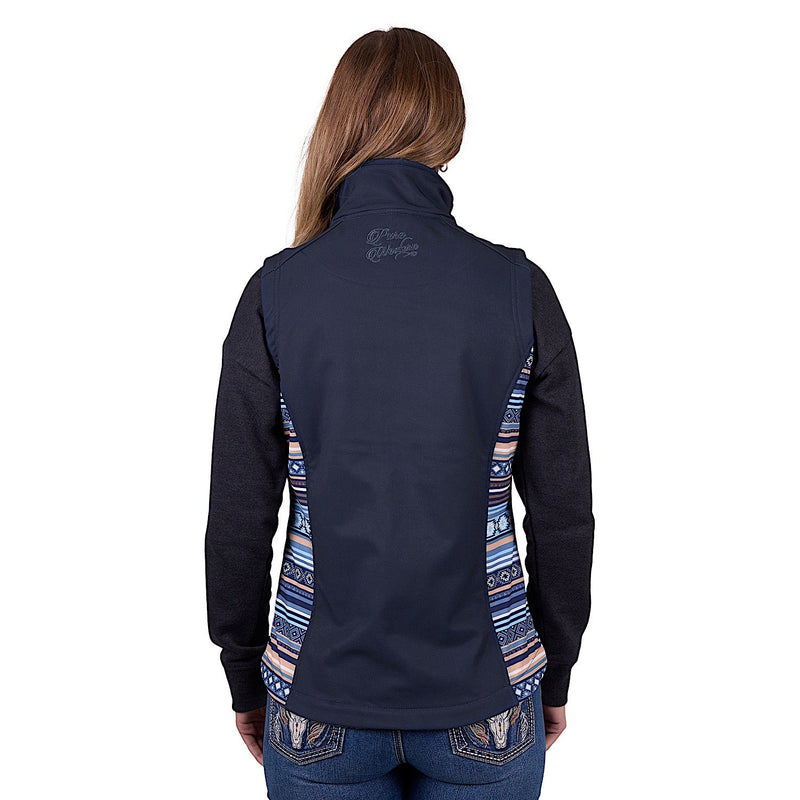 Pure Western Women’s Misha Soft Shell Vest - Navy