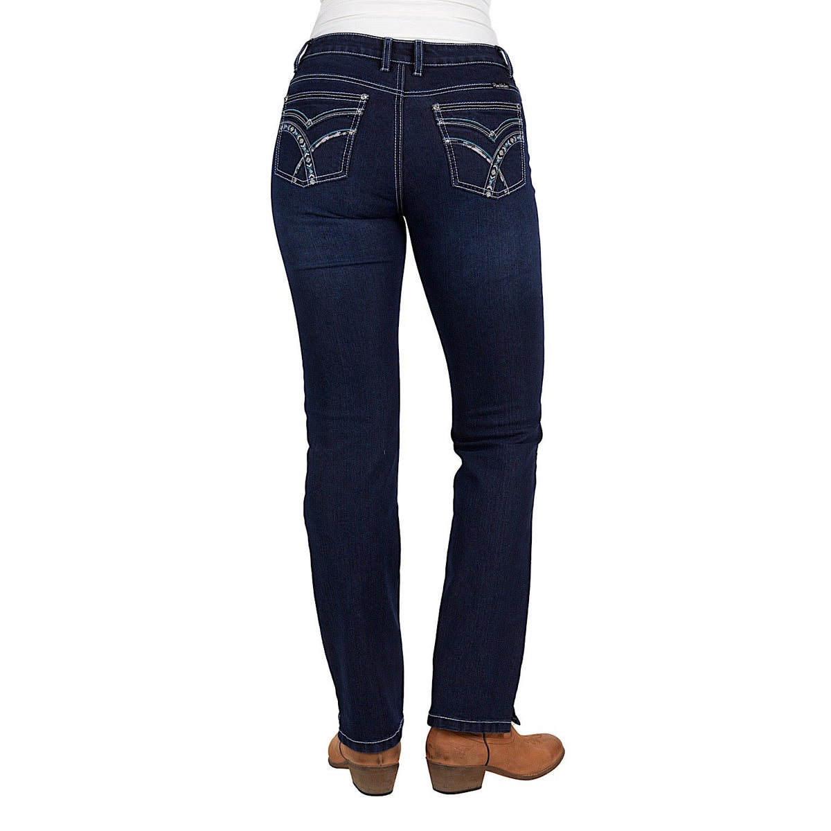 Pure Western Women’s Oda Straight Leg Jean 32’’ Leg Midnight
