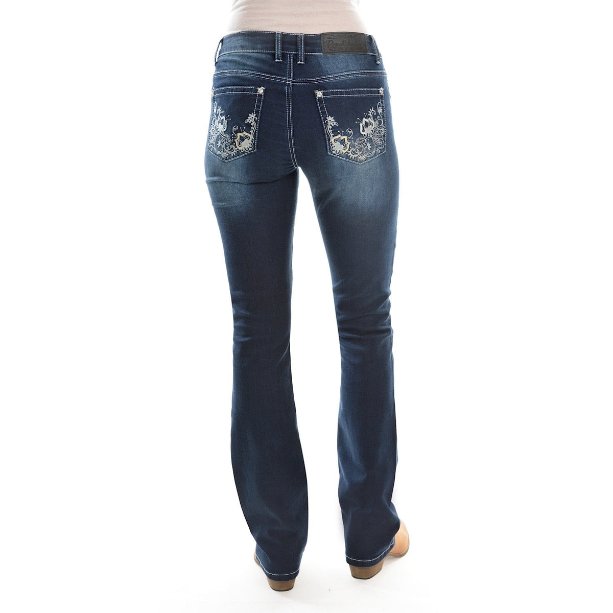 Pure Western Women’s Rosie Boot Cut Jean 34’’ Leg Dark Night