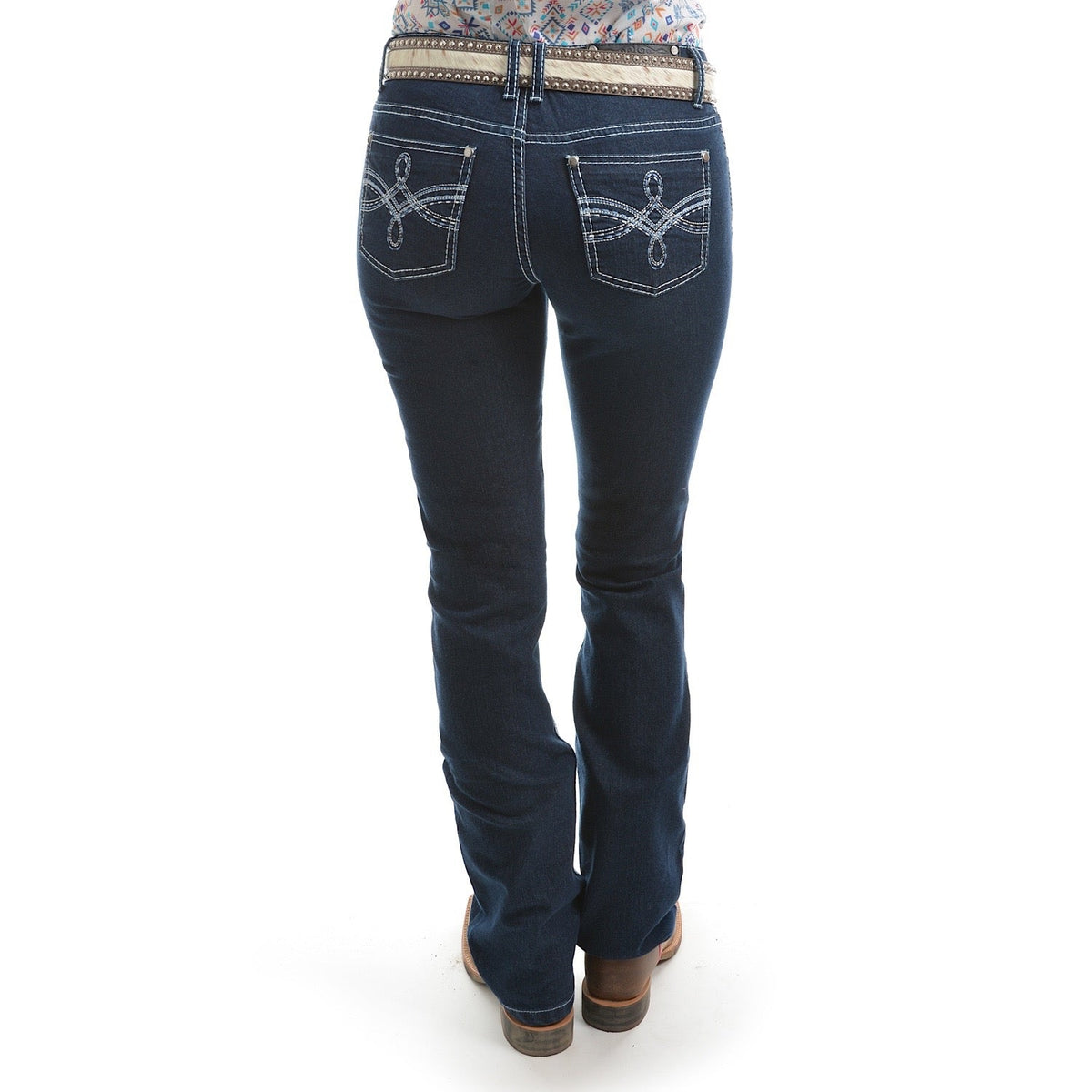 Pure Western Women’s Stella Boot Cut Jean 34’’ Leg Dark Night