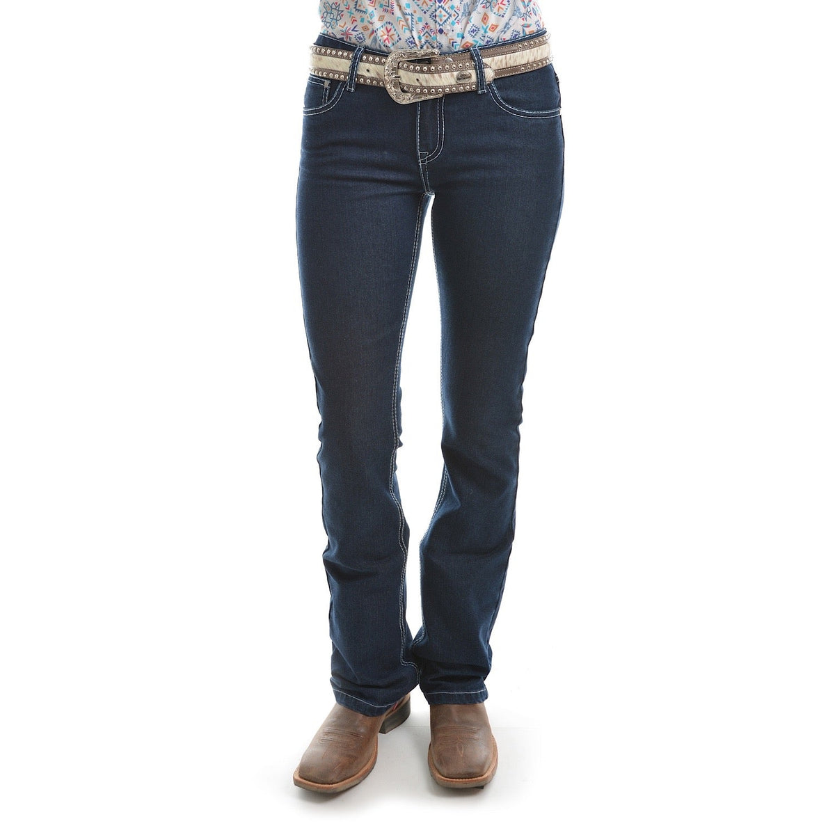 Pure Western Women’s Stella Boot Cut Jean 34’’ Leg Dark Night